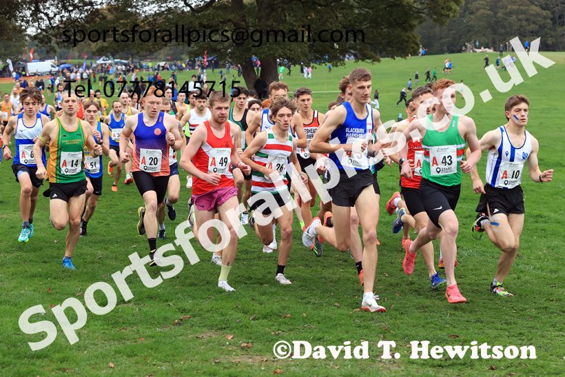 Senior Mens relay, 2025 Northern Cross Country Relays, Graves Park, Sheffield. Photo: David T. Hewitson/Sports for All Pics